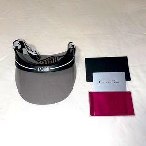 Christian Dior Mirrored DiorClubV1U Sun Visor Black